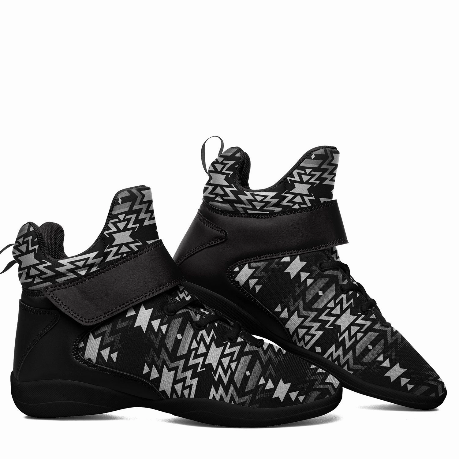 Adult Kyrie Flytrap 6 Basketball Shoes Black Fire Black and White Ipottaa Basketball / Sport High Top Shoes - Black Sole