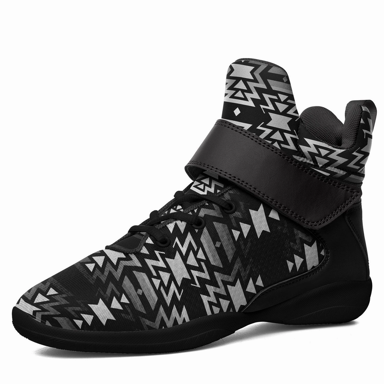 Black Fire Black and White Ipottaa Basketball / Sport High Top Shoes - Black Sole Basketball Shoes Sales Ranking