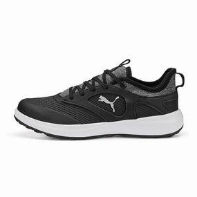 Mg4  Golf Shoe Puma Women's IGNITE Malibu Spikeless Golf Shoes - Puma Black/ Puma Silver