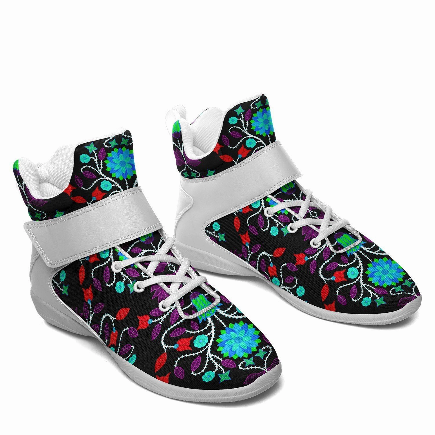 Basketball Shoes For Concrete Floral Beadwork Four Clans Winter Ipottaa Basketball / Sport High Top Shoes - White Sole