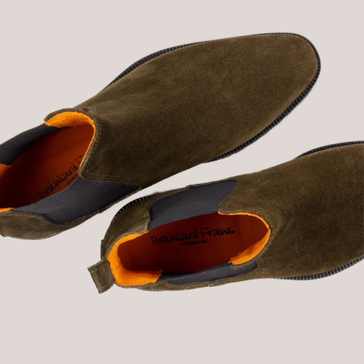 Ladies Ankle Chelsea Boots Chelsea Country - Camouflage Green Suede - Chelsea Boots