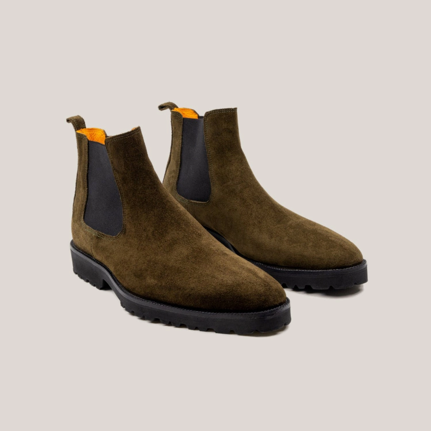 Doc Marten Chelsea Boots Mens Chelsea Country - Camouflage Green Suede - Chelsea Boots