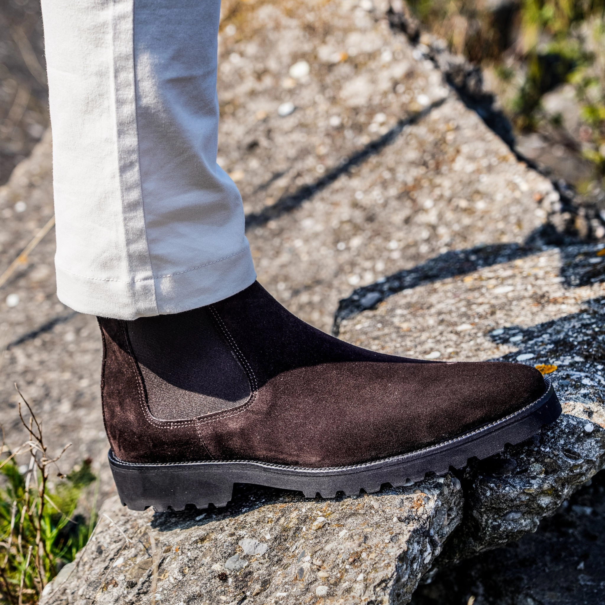 Chelsea Boots Wildleder Chelsea Country - Dark Brown Suede - Chelsea Boots
