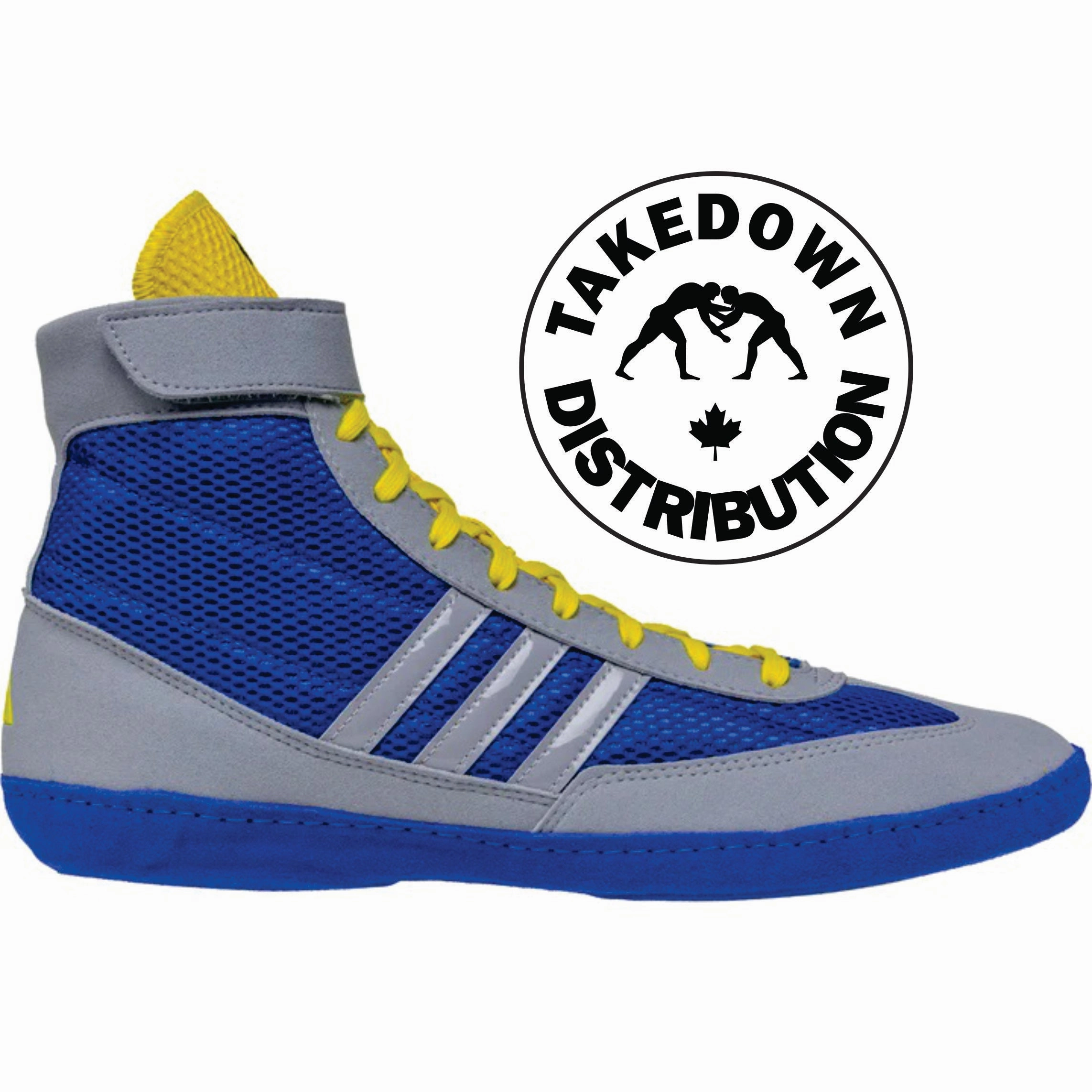 Cool Combat Boots Adidas Shoe Wrestling Combat Speed 4    Royal-Yellow NEW2024