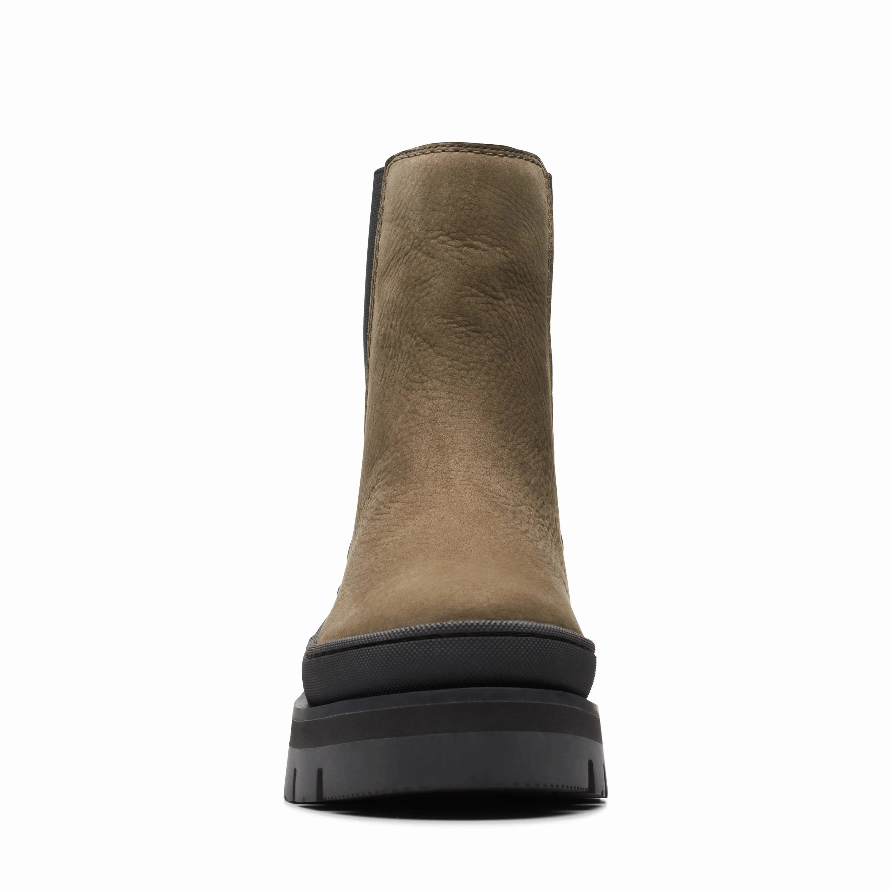 Knee Chelsea Boots CLARKS | CHELSEA BOOTS | WOMEN | ORIANNA2 TOP DARK OLIVE NUBUCK | GREEN