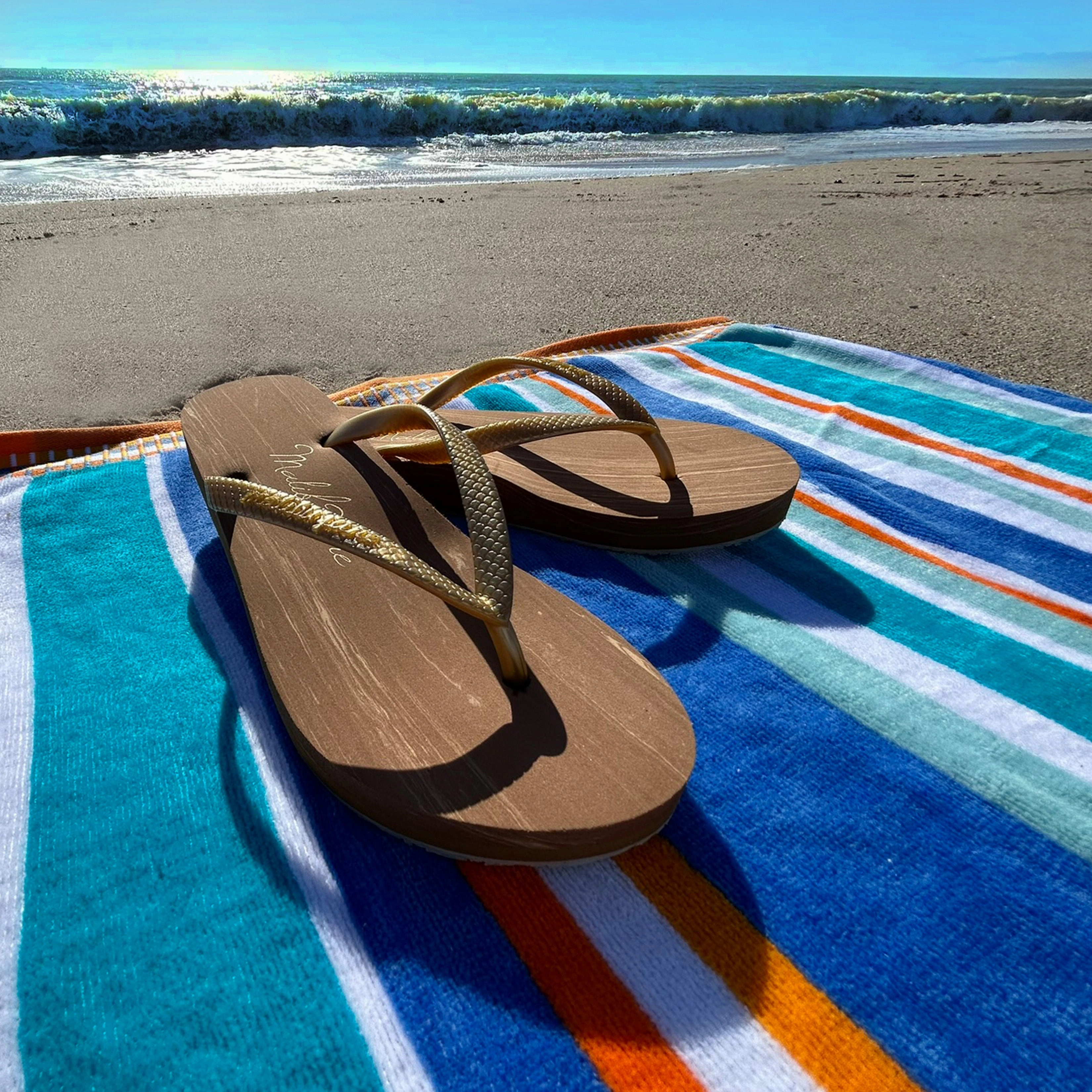Beachwear Flip Flops HUNTINGTON FLIP FLOPS WOOD BRONZE