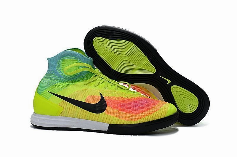 Nike MagistaX Proximo II IC Soccer Shoes Volt Black Total Orange Nike Tempo Running Shoes
