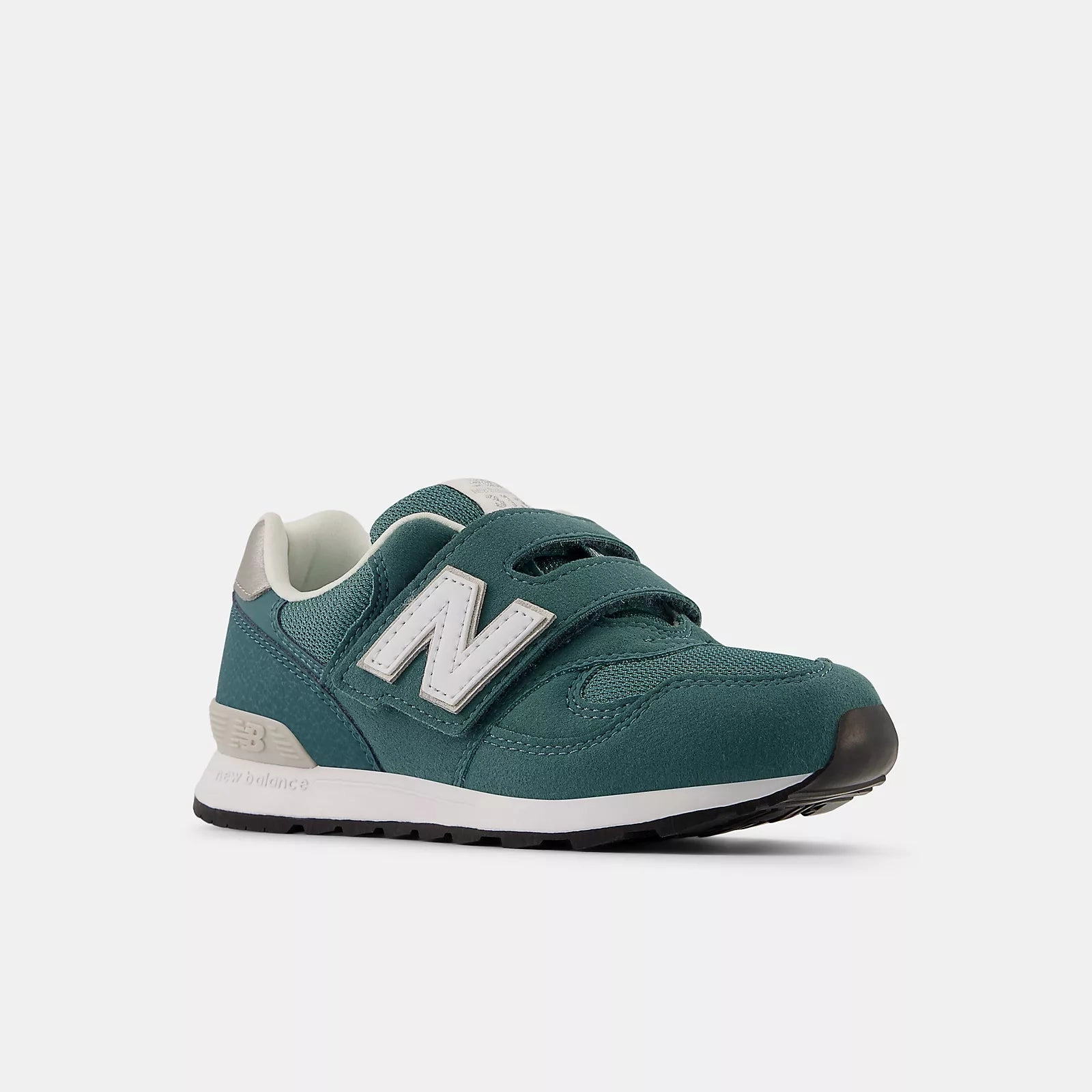 New Balance Kid's 313 Hook N' Loop New Spruce Sneaker Shoes Wide Toe Box Walking Shoes