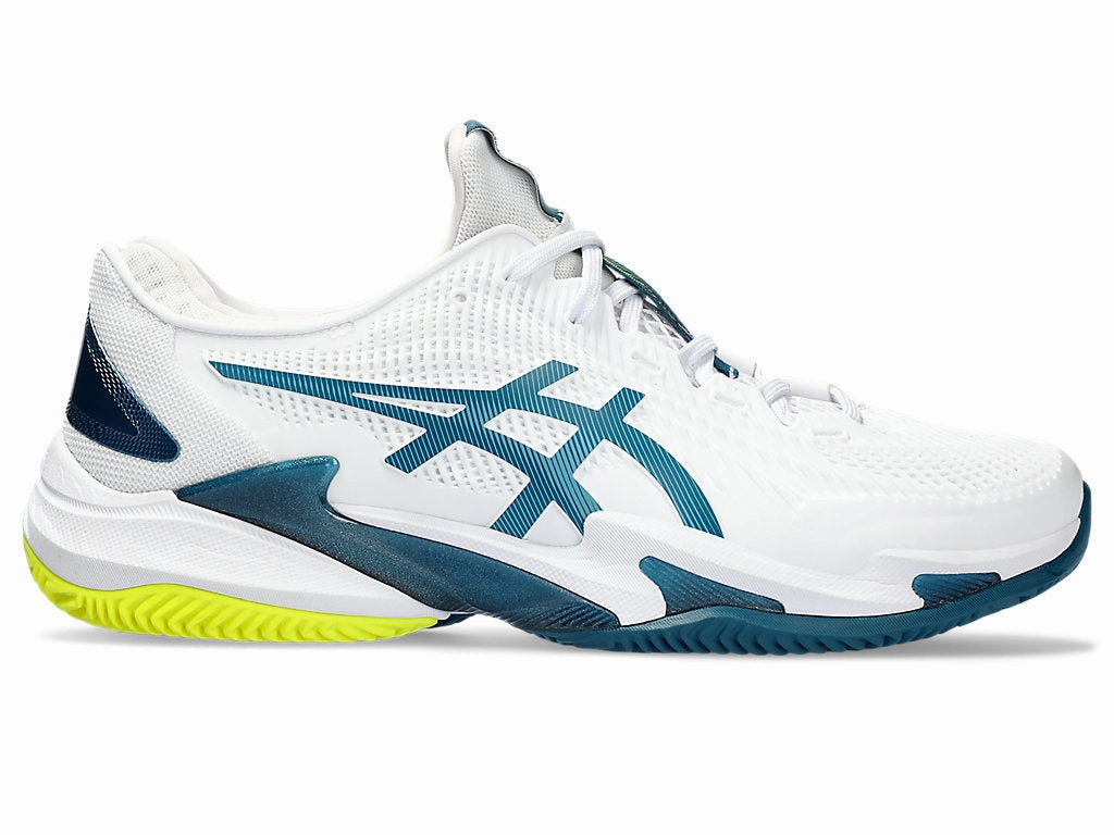 Asics Court Mz Shoes 1203a127-750 Men's Asics Court FlyteFoam 3, White/Gris Blue, 10.5 D Medium