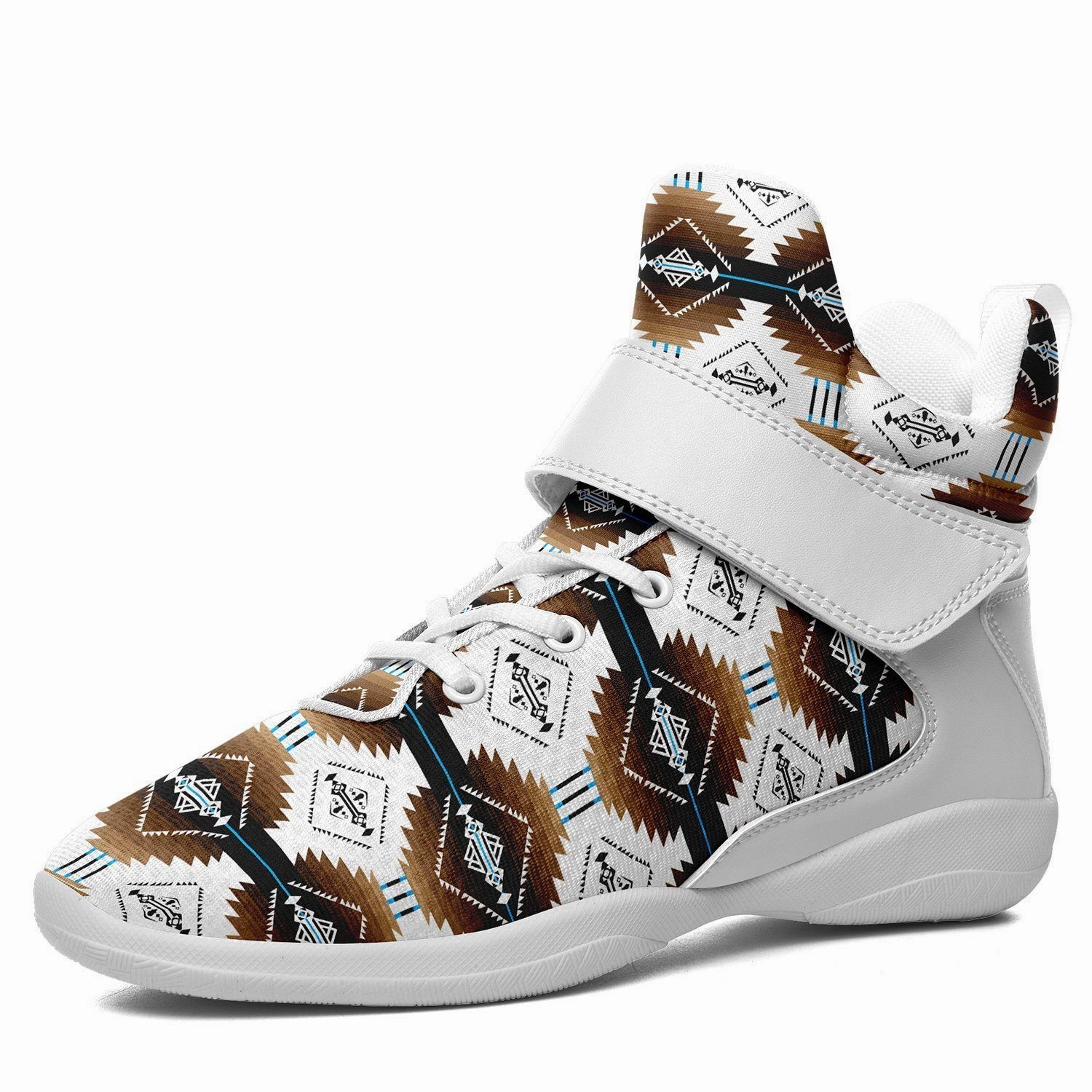 Cofitichequi White Ipottaa Basketball / Sport High Top Shoes - White Sole Basketball Shoees