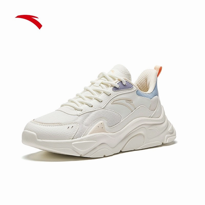 ANTA Women Casual Shoes 9224D8811-1 -White/Blue Kasut Kasual Perempuan) Snow Boot Waterproof