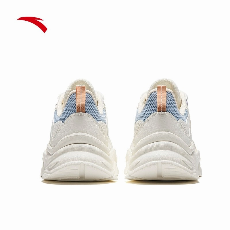 Snow Plow Boots ANTA Women Casual Shoes 9224D8811-1 -White/Blue Kasut Kasual Perempuan)