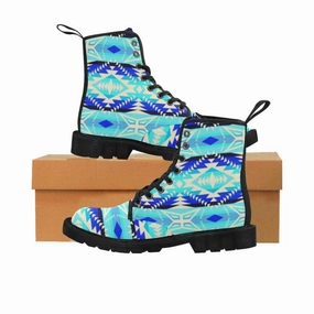 Mountain Combat Boot Coastal War Party Boots for Men (Black)