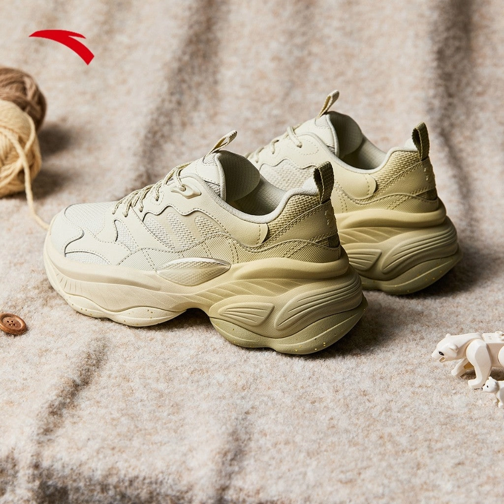 ANTA Women Casual Shoes 1225A8891-6 -Greymarl/Greenwash(Kasut Kasual/Kasut Sniker Perempuan) Top Rated Waterproof Snow Boots