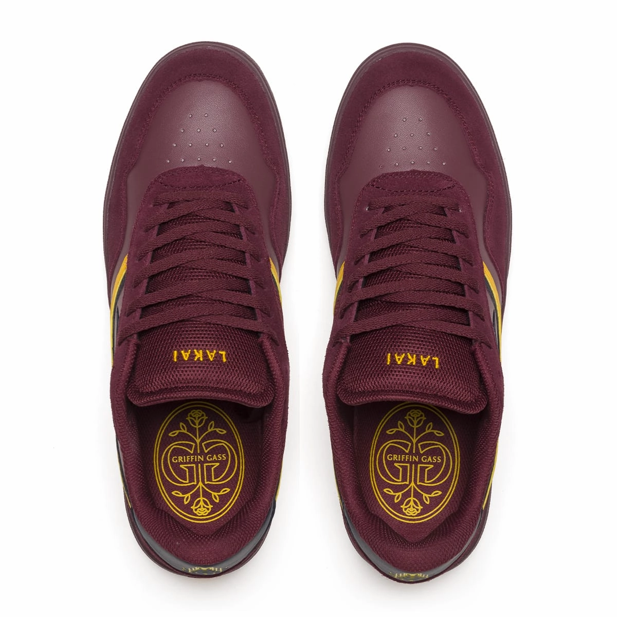 Customize Skate Lakai Skateboard Shoes Terrace Burgundy Suede