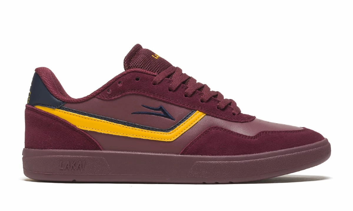 Lakai Skateboard Shoes Terrace Burgundy Suede Most Supportive Skate Shoes