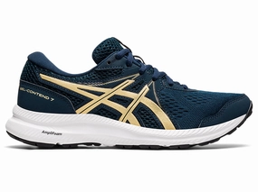 Women's Asics Gel-Contend 7, French Blue/Champagne, 6 B Medium Asics Stefon Diggs Shoe