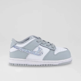 Dunk Toddler (Grey/White) Nike Basketball Shoes Custom