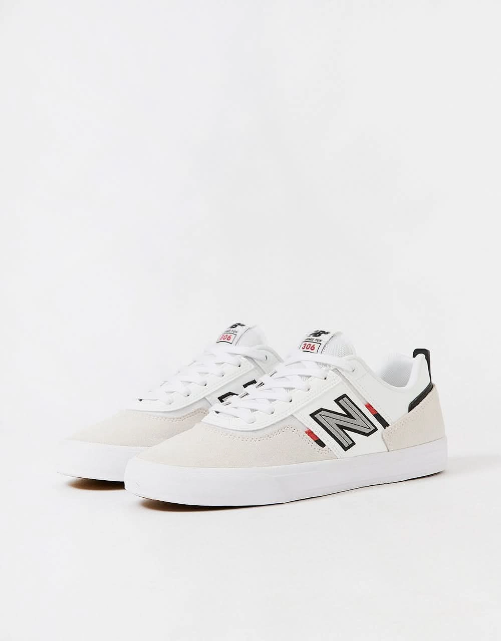 New Balance Numeric Jamie Foy 306 Skate Shoes - Light Grey/White Best Surf Skate