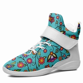 Fly Trap Basketball Shoes Heartbeat Petals Turquoise Ipottaa Basketball / Sport High Top Shoes - White Sole