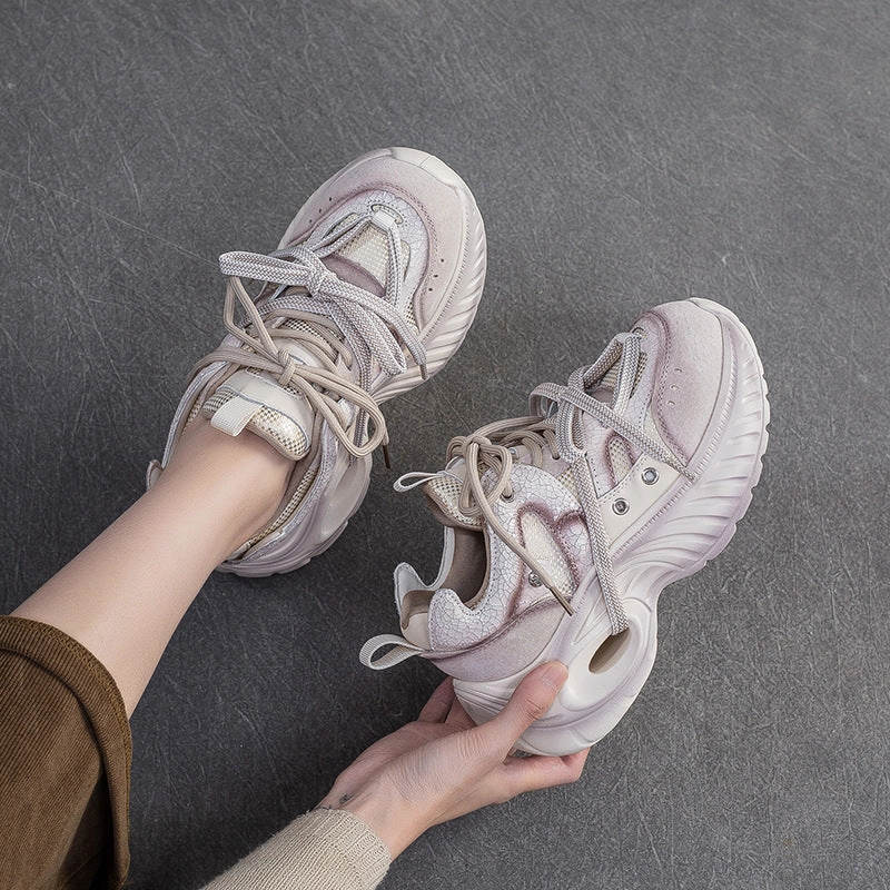 Nautica Sneakers Women's Fashion Breathable Chunky Platform Sneakers