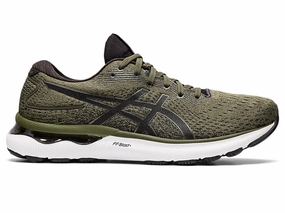 Men's Asics Gel-Nimbus 24, Olive Canvas/Gunmetal, 10.5 D Medium Asics Gel-kayano 28 Running Shoe