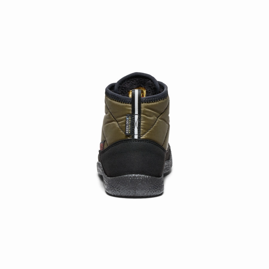 Tactical Snow Boots Big Kids' Howser II Waterproof Chukka  |  Dark Olive/Gold Flame
