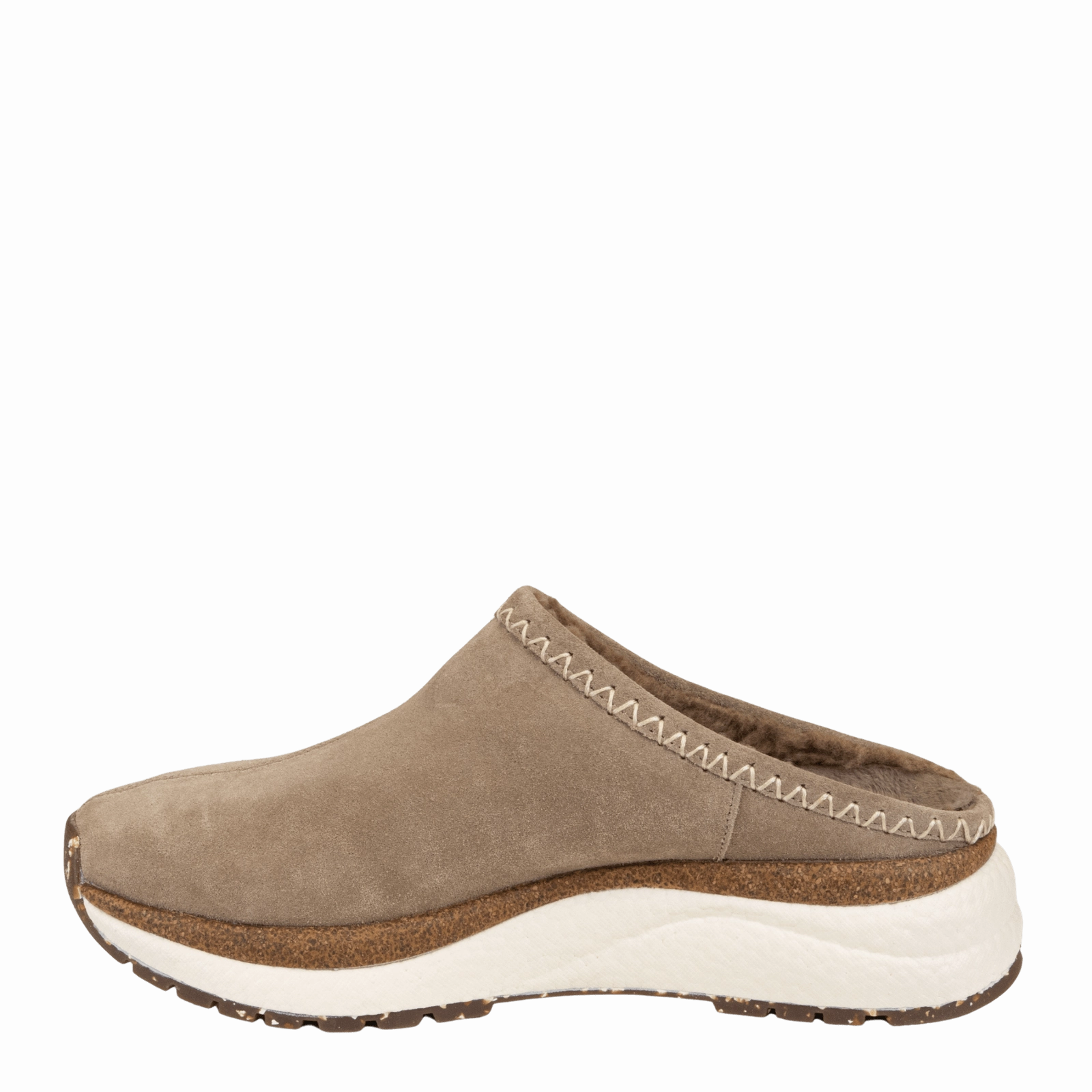 COZYLITE in TAUPE GREY Mules Spinning Mules