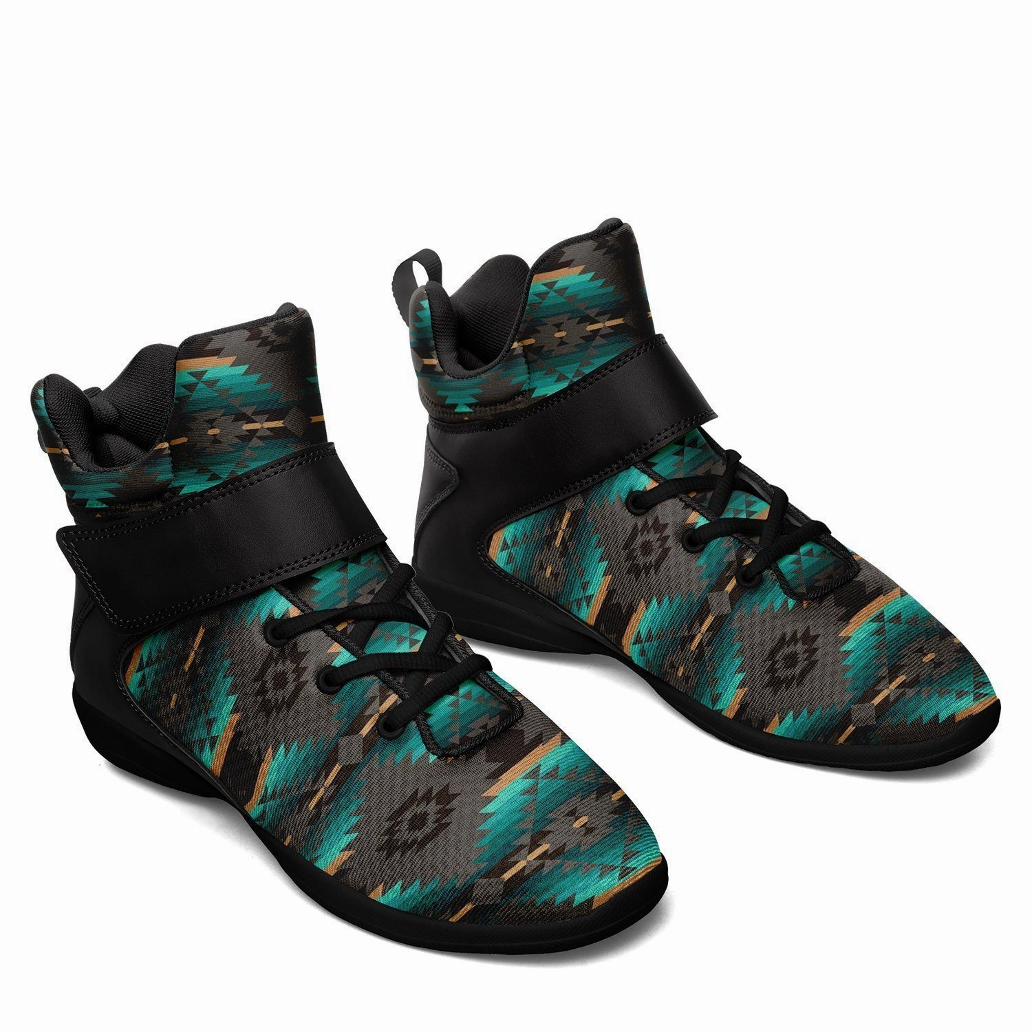 Cree Confederacy Ipottaa Basketball / Sport High Top Shoes - Black Sole Basketball Shoes Under 40 Dollars