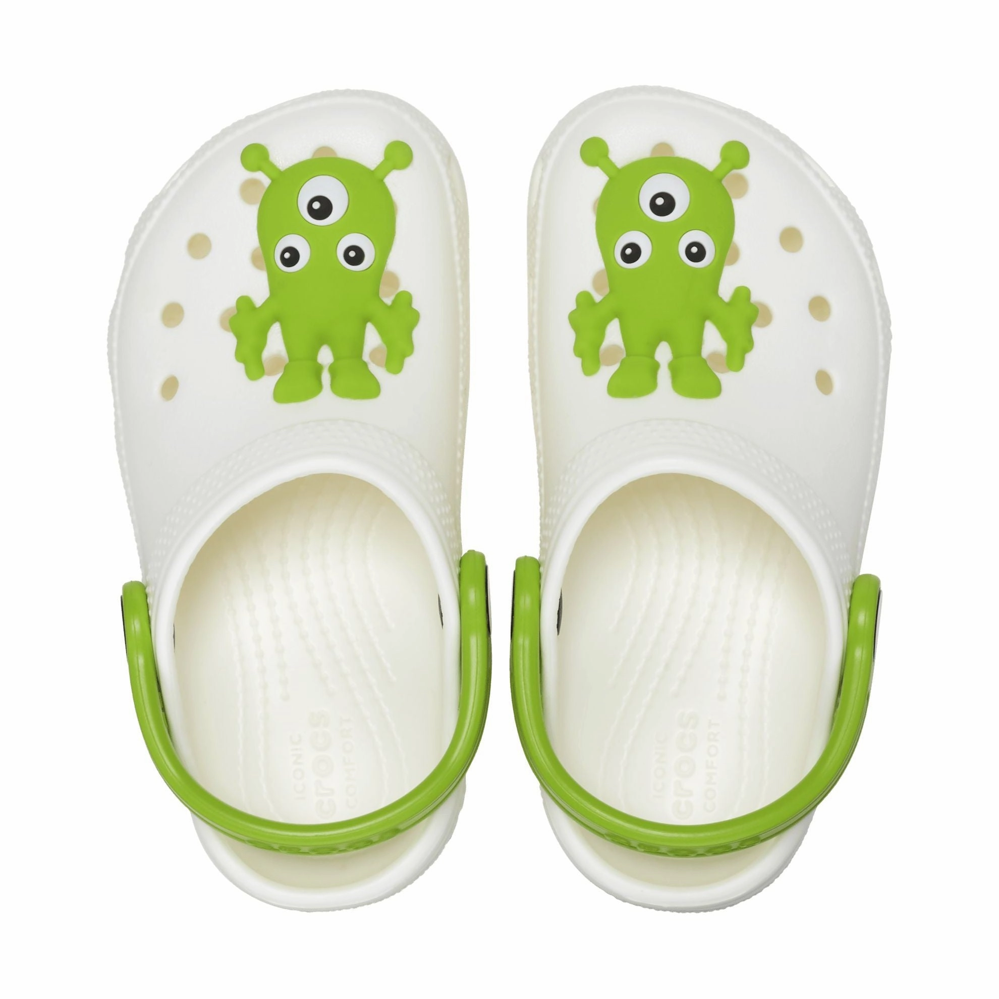 Sherpa Platform Clogs Crocs Classic Glow Alien Toddler 208653-90H Kids Multi Clogs
