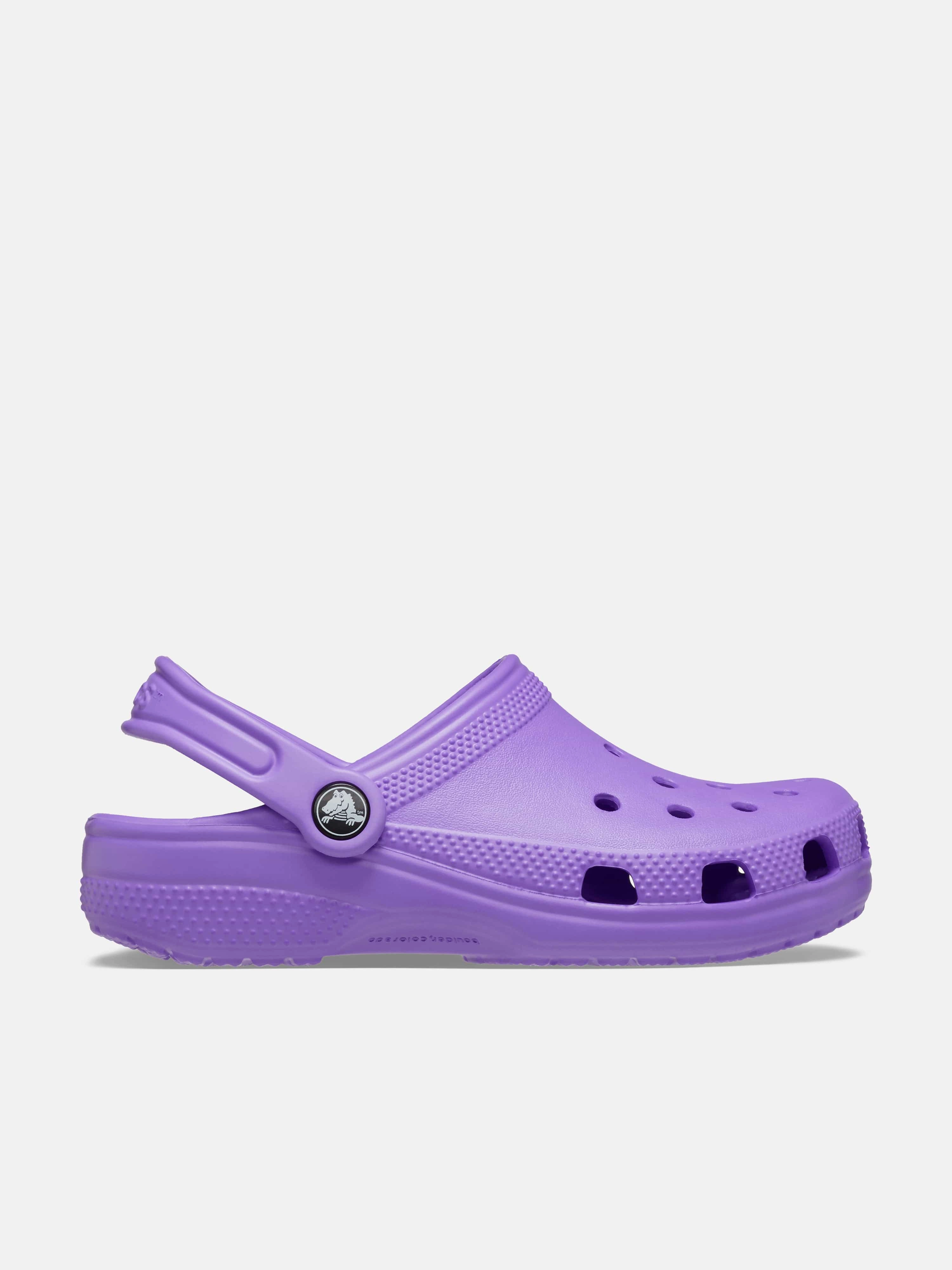 Crocs Kids Classic Clog in Purple All-terrain Atlas Clogs