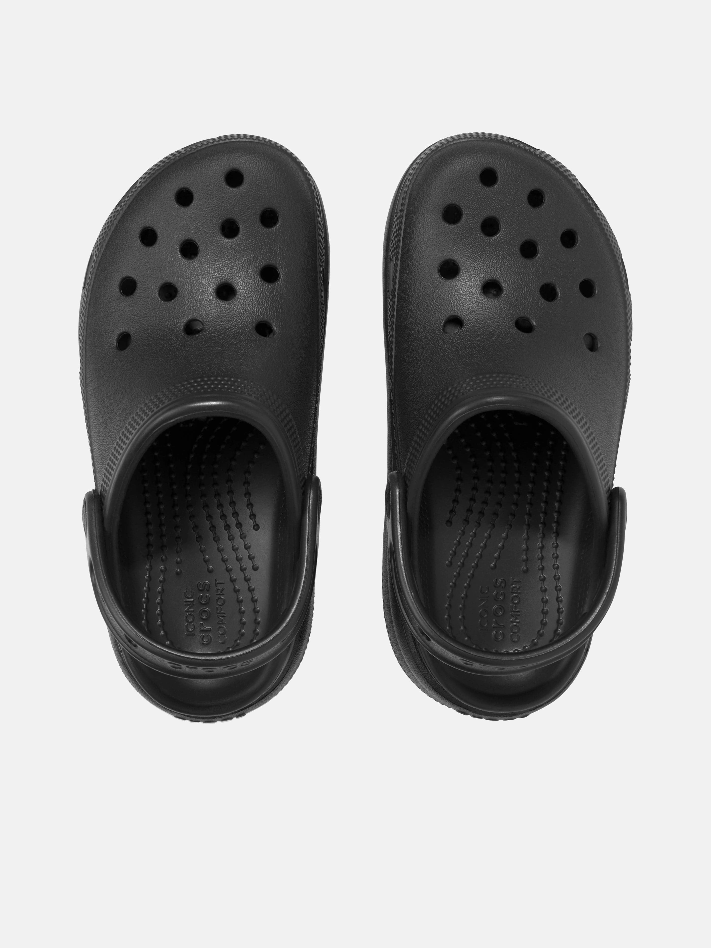 Crocs Kids Cutie Crush Clog in Black White Mountain Mules And Clogs