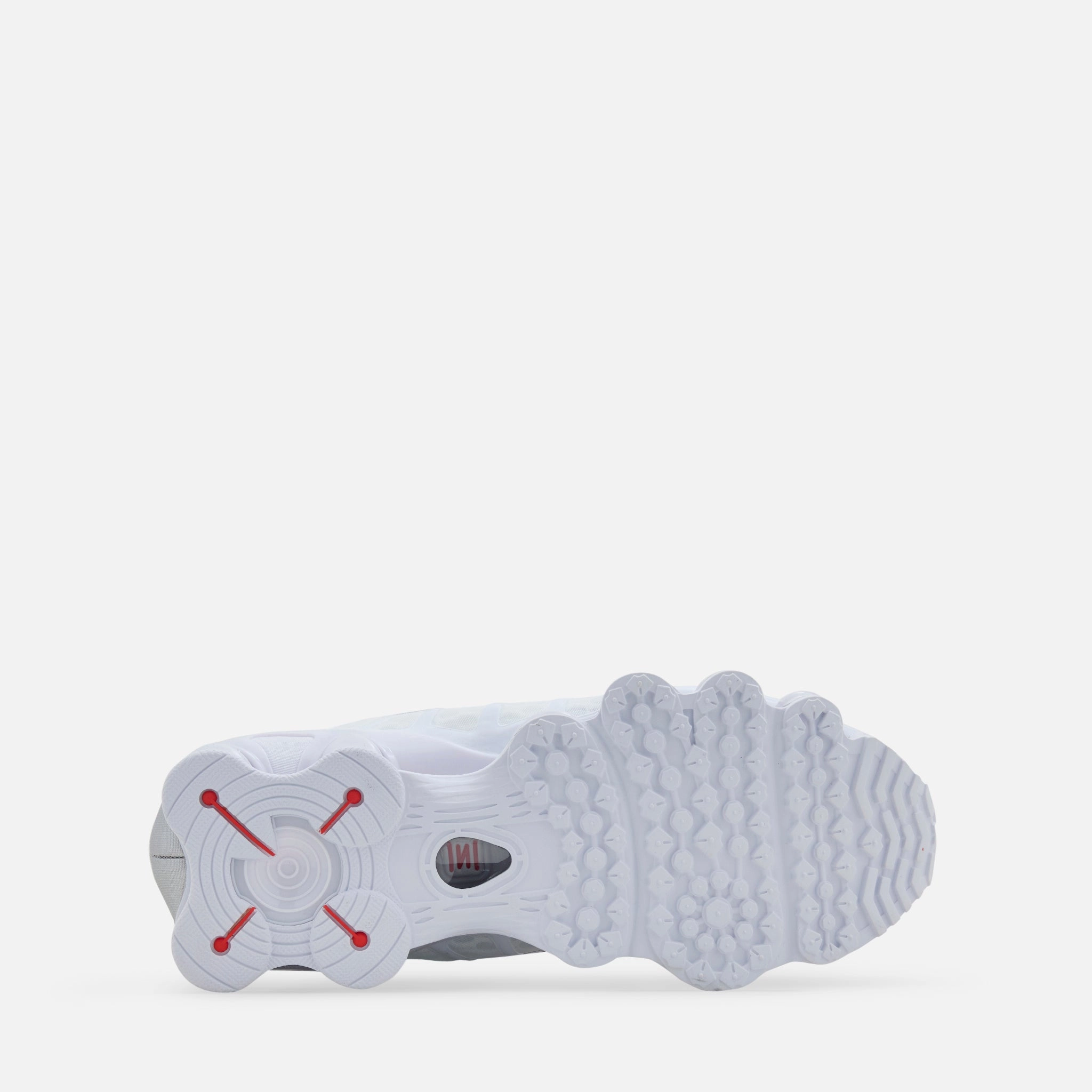 Nike Air Max Vintage Shoes Shox TL White | Metallic Silver | Max Orange | White