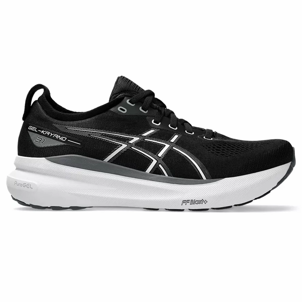 Men's Asics Gel-Kayano 31, Black/White, 11 4E Extra Wide Asics Shoes Nimbus 9