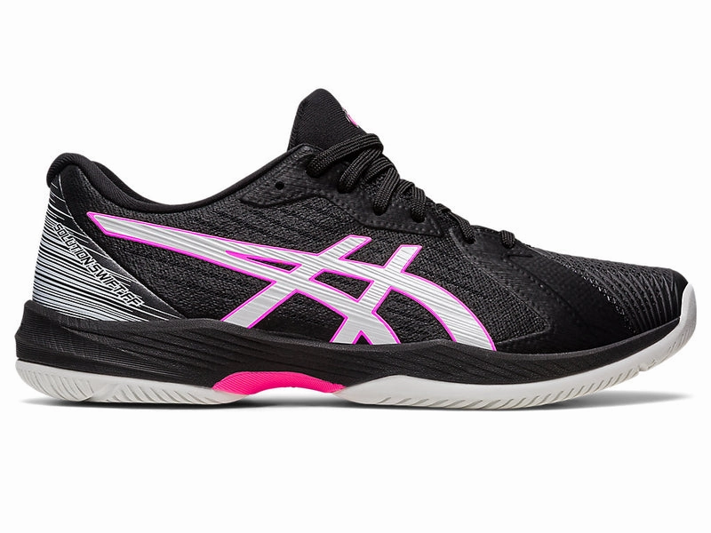 Men's Asics Solution Swift FlyteFoam, Black/Hot Pink, 10.5 D Medium Asics Shoes For Pronated Feet