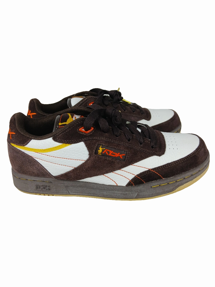 Fro Skate Shoes DGK X Reebok RBK Club DGK Skate White Earth Parka Yellow Gum US Mens Size 9.5 Shoes