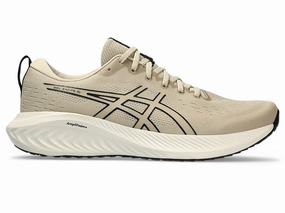 Men's Asics Gel-Excite 10, Feather Grey/Black, 9.5 D Medium Asics Spikeless Track Shoes