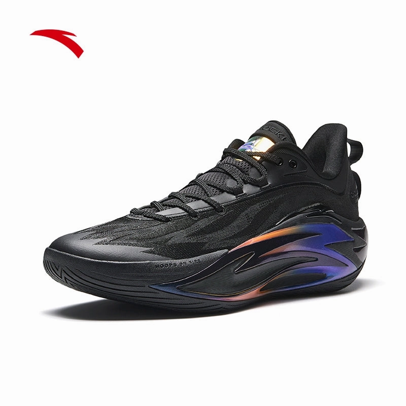 Peru Soccer Cleats ANTA Men SHOCK WAVE 7 Basketball Shoes 1125C1126-3 -Black (Kasut Bola Keranjang)