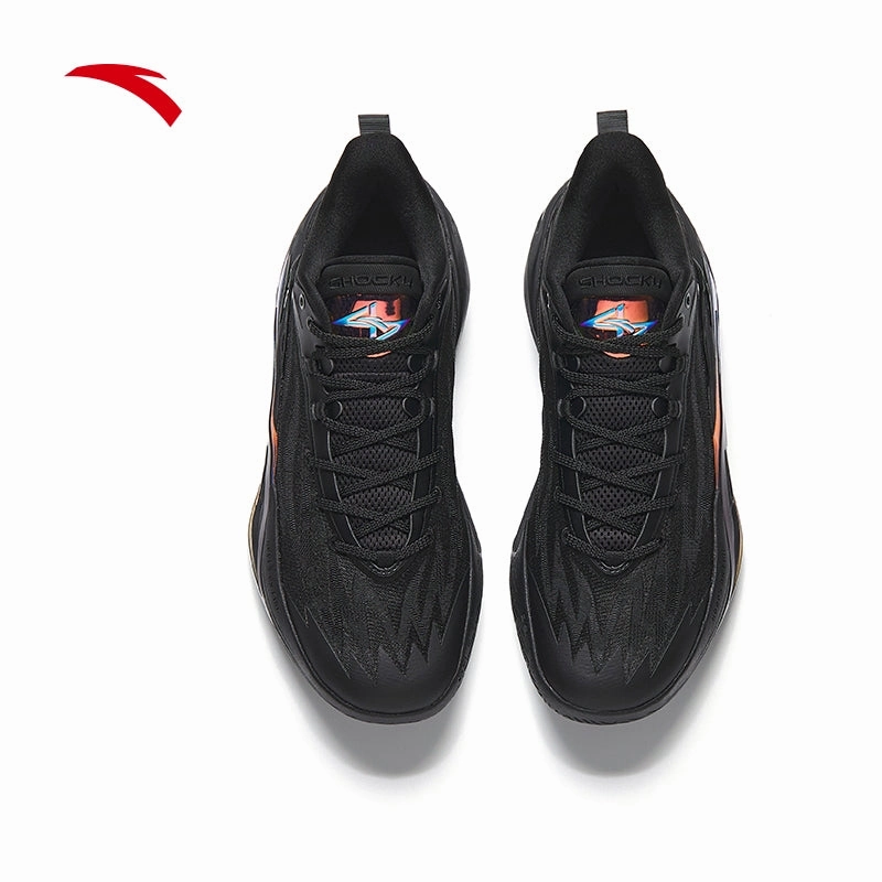 ANTA Men SHOCK WAVE 7 Basketball Shoes 1125C1126-3 -Black (Kasut Bola Keranjang) Heel Inserts Soccer Cleats