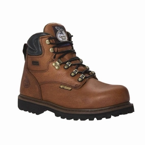 Steel Toe Pull On Work Boots Georgia Boot Mens Hammer Steel Toe Met Guard Work Boots G6315