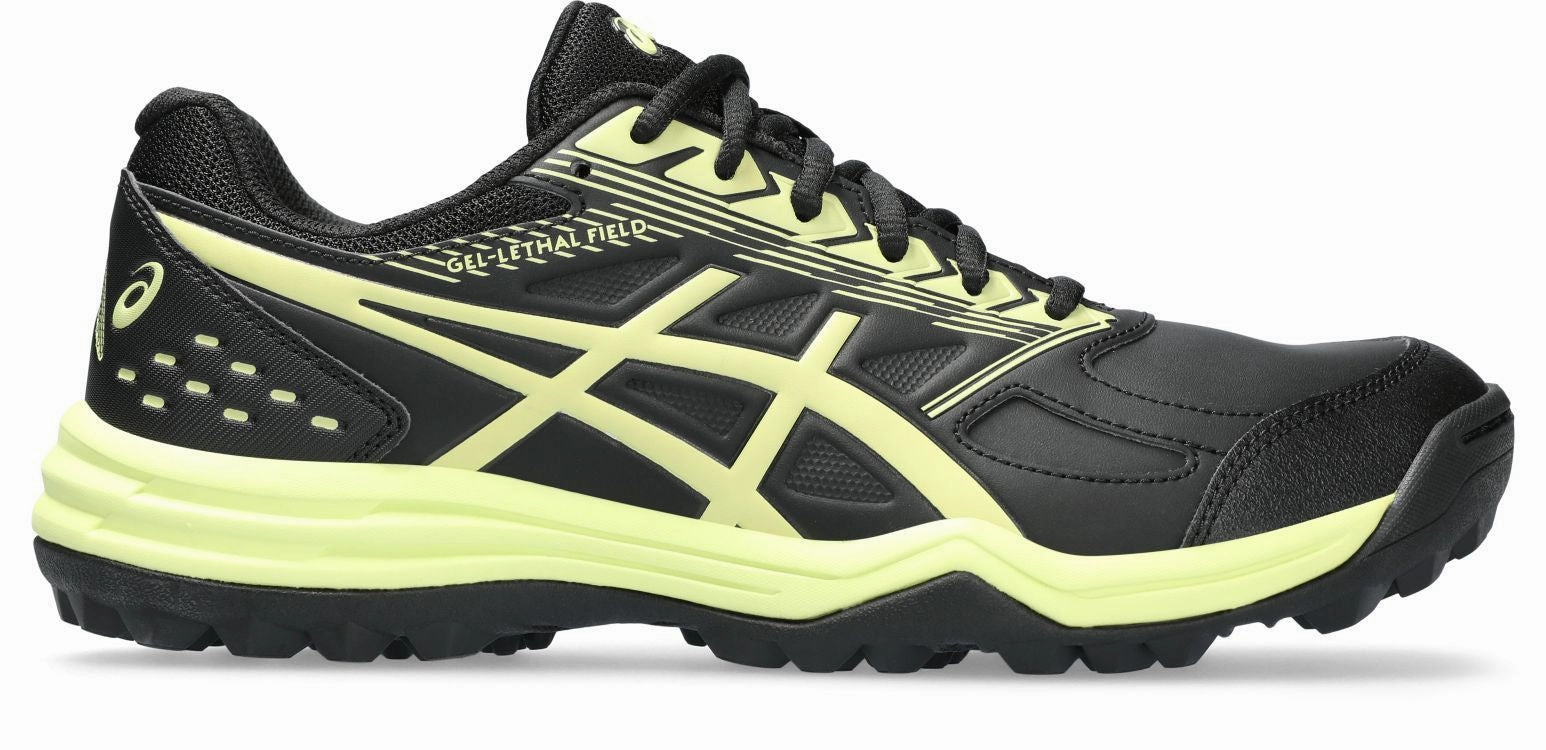 Best Asics Gym Shoes Asics Mens Gel Lethal Field Turf and Hockey Shoe - Black/Glow Yellow