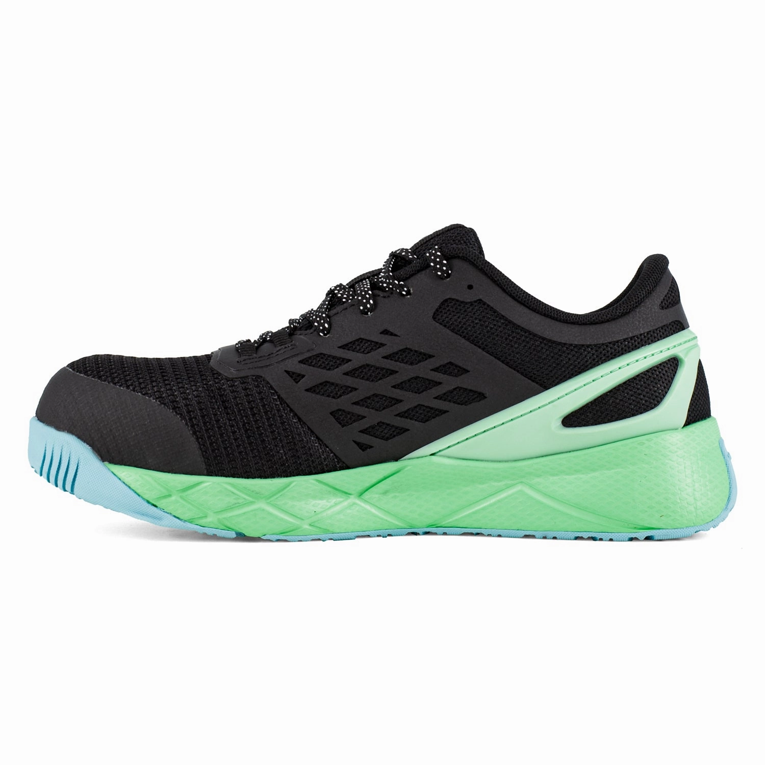Reebok Womens Nanoflex TR Black/Seafoam Mesh CT Athletic Work Shoes Comfiest Insoles For Work Boots