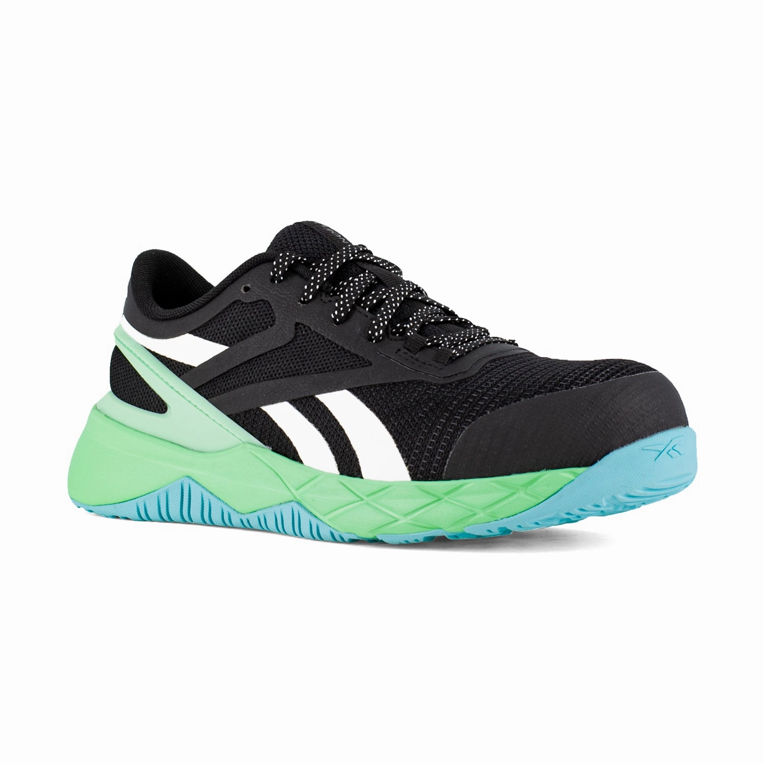 Essential Factors Evaluating Work Boots Reebok Womens Nanoflex TR Black/Seafoam Mesh CT Athletic Work Shoes