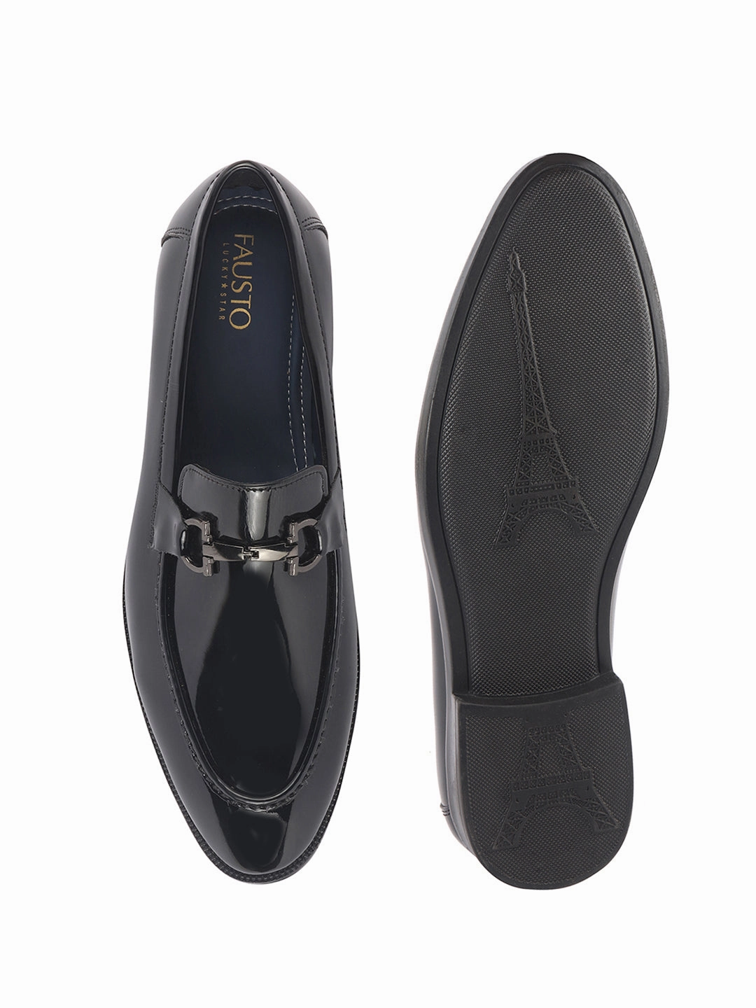 Threshold Waterproof Steel Toe Work Boots Men Black Horsebit Buckle Patent Leather Wedding Formal Slip On Mocassin Shoes|Extra Cushioned Insole Tuxedo Loafers for Party, Reception, Cocktail|Memory Cushioned Insole