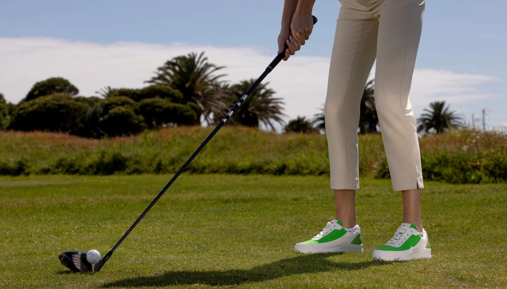 Master Lady 03  White|Green   Women's Golf Shoes ML003 26 Gallivanter Golf