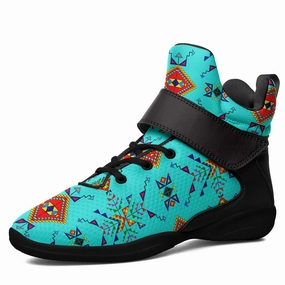 Precision Basketball Shoes Buffalo Jump Turquoise Ipottaa Basketball / Sport High Top Shoes - Black Sole