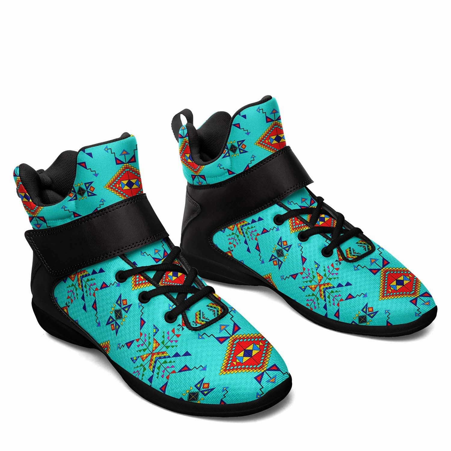 Basketball Shoes Outlet Near Me Buffalo Jump Turquoise Ipottaa Basketball / Sport High Top Shoes - Black Sole