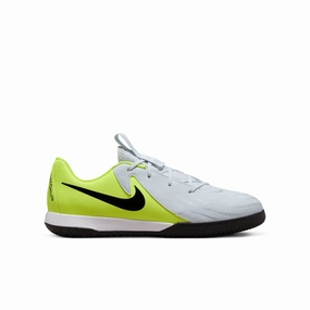 Nike Junior Phantom II Academy IC Indoor Soccer Shoes - Metallic Silver/Black Volt Barefoot Cleats Soccer