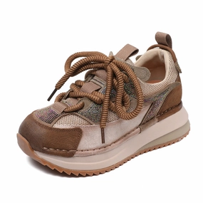 Women Fashion Breathable Mesh Casual Platform Sneakers Best Dressy Sneakers