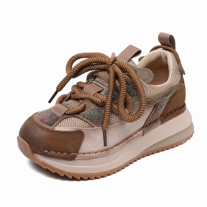 Women Fashion Breathable Mesh Casual Platform Sneakers Lightest Sneakers